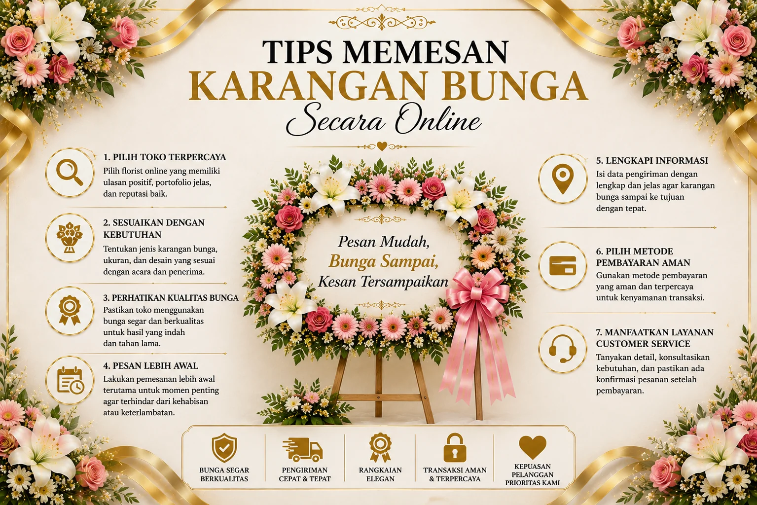 Tips Memesan Karangan Bunga